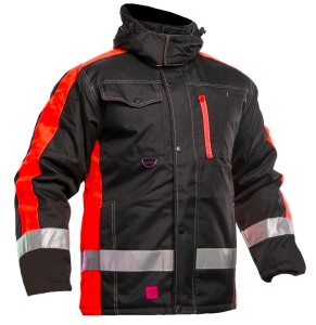 KURTKA robocza ODBLASKOWA ocieplana orange