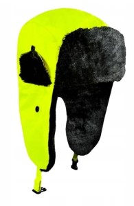 Czapka zimowa odblaskowa uszanka