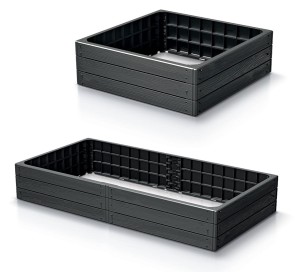 GRZĄDKA PODWYŻSZONA RABATA OGRODOWA ZESTAW SKRZYNIA NA WARZYWNIAK