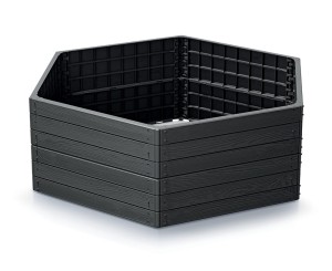 GRZĄDKA PODWYŻSZONA RABATA OGRODOWA SKRZYNIA NA WARZYWNIAK ZESTAW 2 szt.