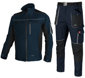 Komplet roboczy z elementami odblaskowymi STRETCH SLIM bluza + spodnie